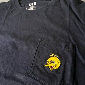 KAWS x Uniqlo x Sesame Street Big Bird Pocket Tee